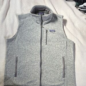 Patagonia Heather Gray Zip-Up Vest